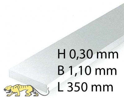 H0 Scale Strips - 0,30 x 1,10 x 350 mm (10 Pcs.)