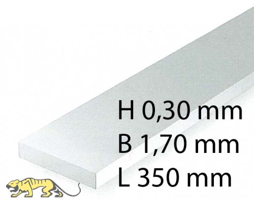 H0 Scale Strips - 0,30 x 1,70 x 350 mm (10 Pcs.)