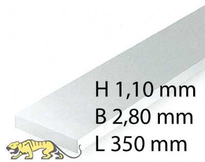 H0-Scale Streifen - 1,10 x 2,80 x 350 mm (10 Stück)