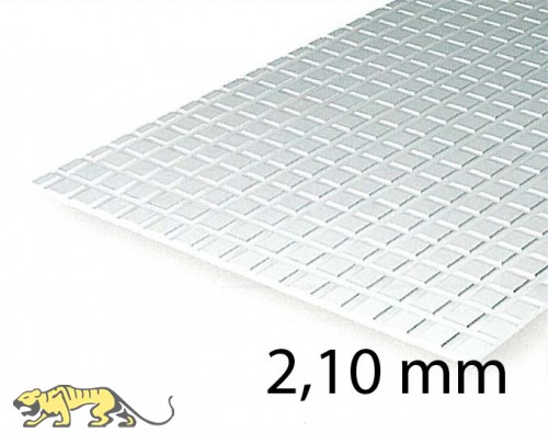 Square Tile Sheet 2,10 mm (1 Pcs.)