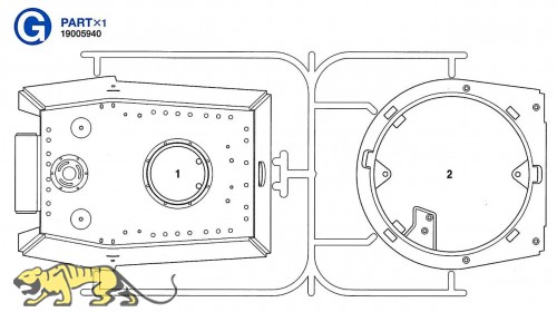 G Parts (G1-G2) for Tamiya KV-1 (56028) 1:16