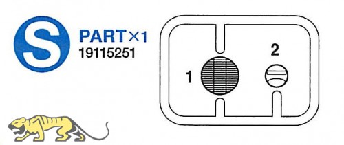 S Parts (S1-S2) for Tamiya KV-1 / KV-2 (56028, 56030) 1:16