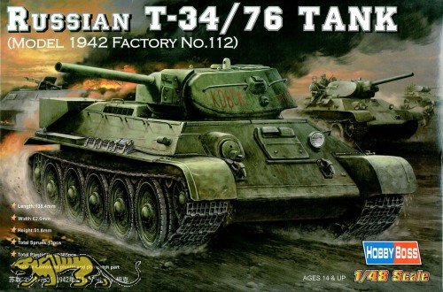 Russischer T-34/76 - Modell 1942 Factory No. 112 - 1:48