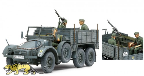 German 6x4 Truck Kfz. 70 Krupp Protze - Personnel Carrier - 1/35