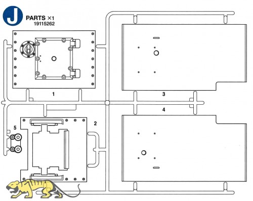 J Parts (J1 - J5) for Tamiya KV-2 (56030) 1:16