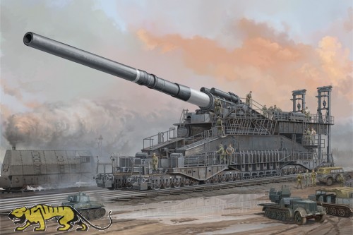 German 80cm Kanone (E) Railway Gun - Dora