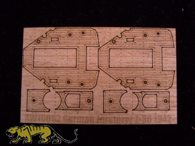 Wooden Deck for 1/350 DKM Zerstorer Z-30 1942 - Trumpeter 05322 - 1/350