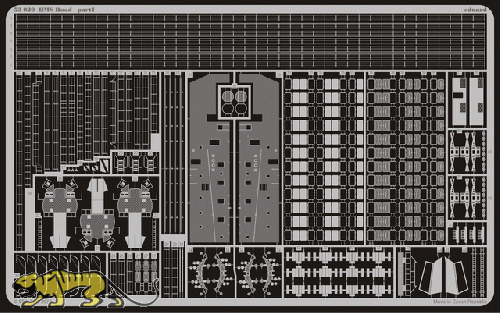 Photo-Etched Parts for 1/350 HMS Hood - Trumpeter 05302 - 1/350