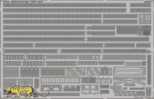 Photo-Etched Parts for 1/350 DKM Graf Spee - Trumpeter 05316 - 1/350