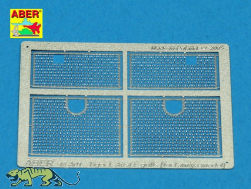 Photo-Etched Engine Grills for 1/48 Tiger I - Tamiya