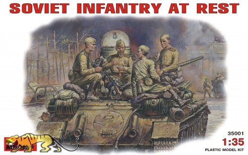 Soviet Infantry at Rest - 4 Figures - 1/35