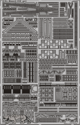 Photo-Etched Parts for 1/350 DKM Bismarck  - Revell 05040 - 1/350