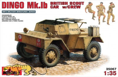 Dingo Mk. Ib - British Scout Car with Crew - 1/35