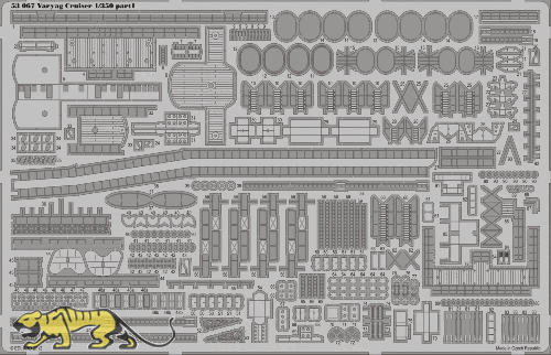 Photo-Etched Parts for 1/350 Russian Cruiser Varyag - Zvezda 9014 - 1/350