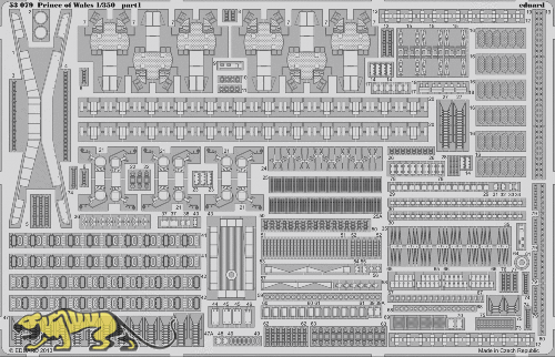 Photo-Etched Parts for 1/350 HMS Prince of Wales  - Tamiya 78011 - 1/350