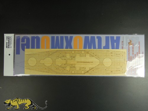 Wooden Deck for 1/350 USS Massachusetts BB-59 - Trumpeter 05306 - 1/350