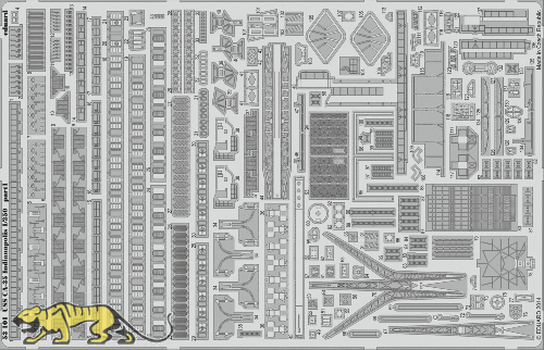 Photo-Etched Parts for 1/350 USS Indianapolis CA-35 - Academy 14107 - 1/350