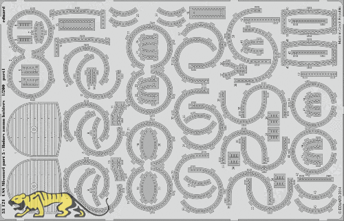 Fotoätzteile Bofors Munitions-Behälter für 1:200 USS Missouri - Trumpeter 03705 - 1:200