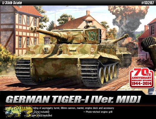 German Tiger I - Mid Version - 70th Anniversary Edition Normandy Invasion - 1/35