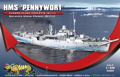 Flower Class Corvette K111 - HMS Pennyworth - 1:350