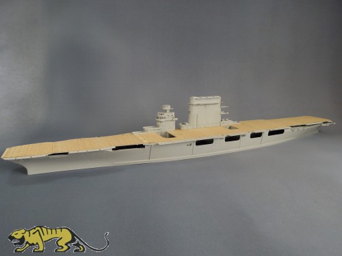 Holzdeck für 1:350 USS Lexington CV-2 - Trumpeter 05608 - 1:350