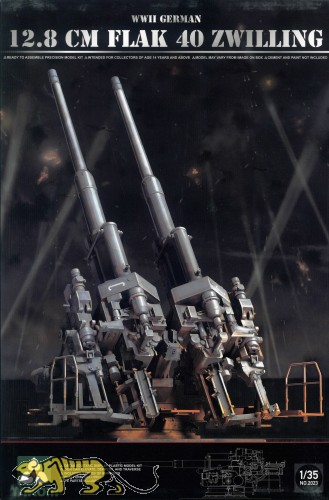 German 12,8cm FLAK 40 - Zwilling- 1/35