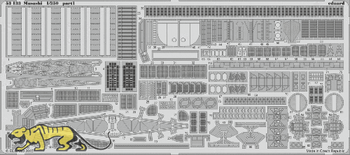 Fotoätzteile für 1:350 IJN  Musashi - Tamiya 78031 - 1:350