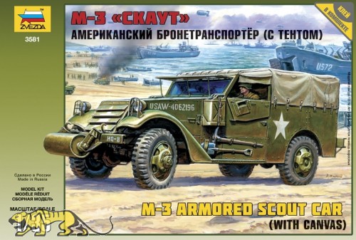 US M3 Armored Scout Car with Canvas - 1/35