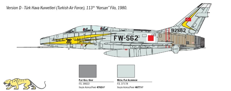 North American F 100 Super Sabre 1 72 Italeri It1398 Axels Modellbau Shop