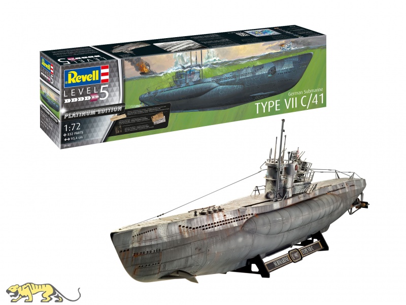 Revell German U Boat Type Vii C 41 1 72 Rv Axels Modellbau Shop