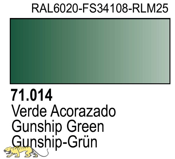 Vallejo Model Air 71014 - Gunship Green (AV71014) - Axels Modellbau Shop