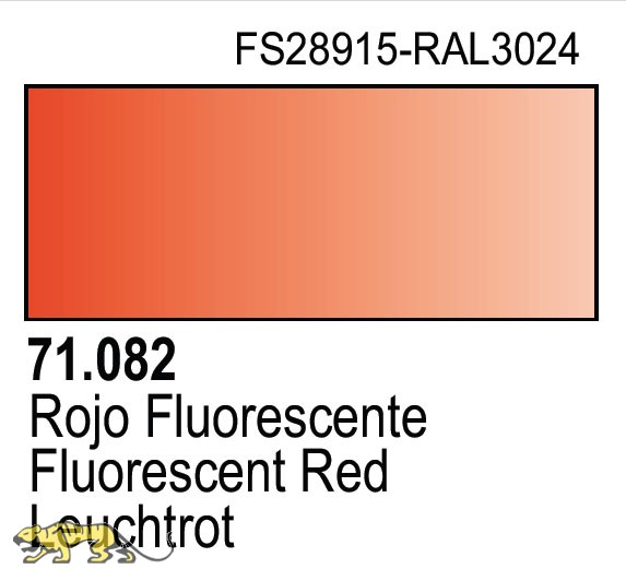 71070 Vallejo Model Airbrush Paint 17 ml Metallic Turn Signal Red