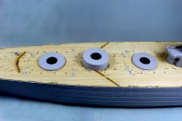 Holzdeck für 1:200 RN HMS Nelson inkl. Fotoätzteilen - Trumpeter 03708 - 1:200