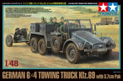 German 6x4 Towing Truck Kfz.69 with 3.7cm Pak - 1/48