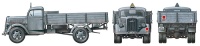 German 3ton 4x2 Cargo Truck - Opel Blitz - 1/48