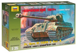 Panzerkampfwagen Tiger Ausf. B - Königstiger - Porsche-Turm - 1:35