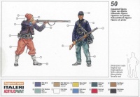 Unionstaaten Infanterie und Zuaven - Amerikanischer Bürgerkrieg - 1:72