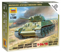 T-34/76 - Modell 1940 - Sowjetischer mittelschwerer Panzer - 1:100