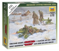 Soviet Machine-Gun Maxim With Crew 1941-43 - 1/72