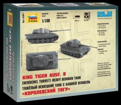 King Tiger Ausf. B - Henschel Turret - Heavy German Tank - 1/100