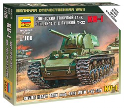 KV-1 - Soviet Heavy Tank - Model. 1941 with F-32 Gun - 1/100