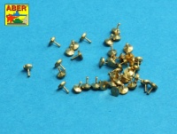 Turned rivets - 0,9 x 1,3 x 0,5mm - 40 pcs.