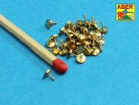 Turned rivets - 0,9 x 1,3 x 0,5mm - 40 pcs.