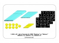 Metal Gun-Barrels - Set for RMS Rodney / Nelson - 1/200 - Trumpeter 03708 / 03709 - 1/200