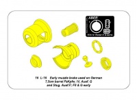 Messing Mündungsbremse für Pz.Kpfw. IV Ausf. G + StuG III Ausf. F / F8 & G früh - 1:16