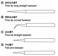 Tweezers Set - 4 Tweezers