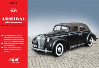 Admiral Cabriolet - Soft Top - WWII German Passenger Car - 1:24