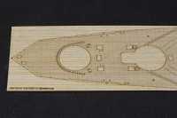 Holzdeck für 1:350 Französiches Schlachtschiff Strasbourg inkl. Fotoätzteilen - Hobby Boss 86507 - 1:350