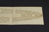 Holzdeck für 1:350 Französiches Schlachtschiff Strasbourg inkl. Fotoätzteilen - Hobby Boss 86507 - 1:350