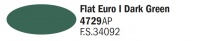 Italeri Acrylic 4729AP - Dunkelgrün Euro I matt / Flat Euro I Dark Green - FS34092 - 20ml